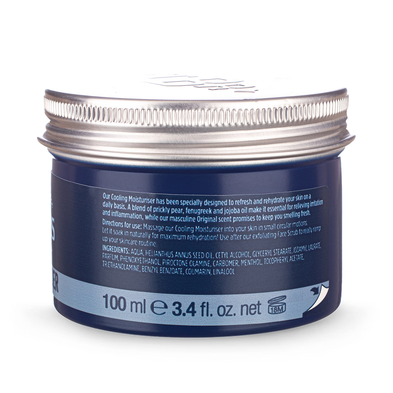 The Bluebeards Revenge cooling moisturiser 100ml, imported from the UK