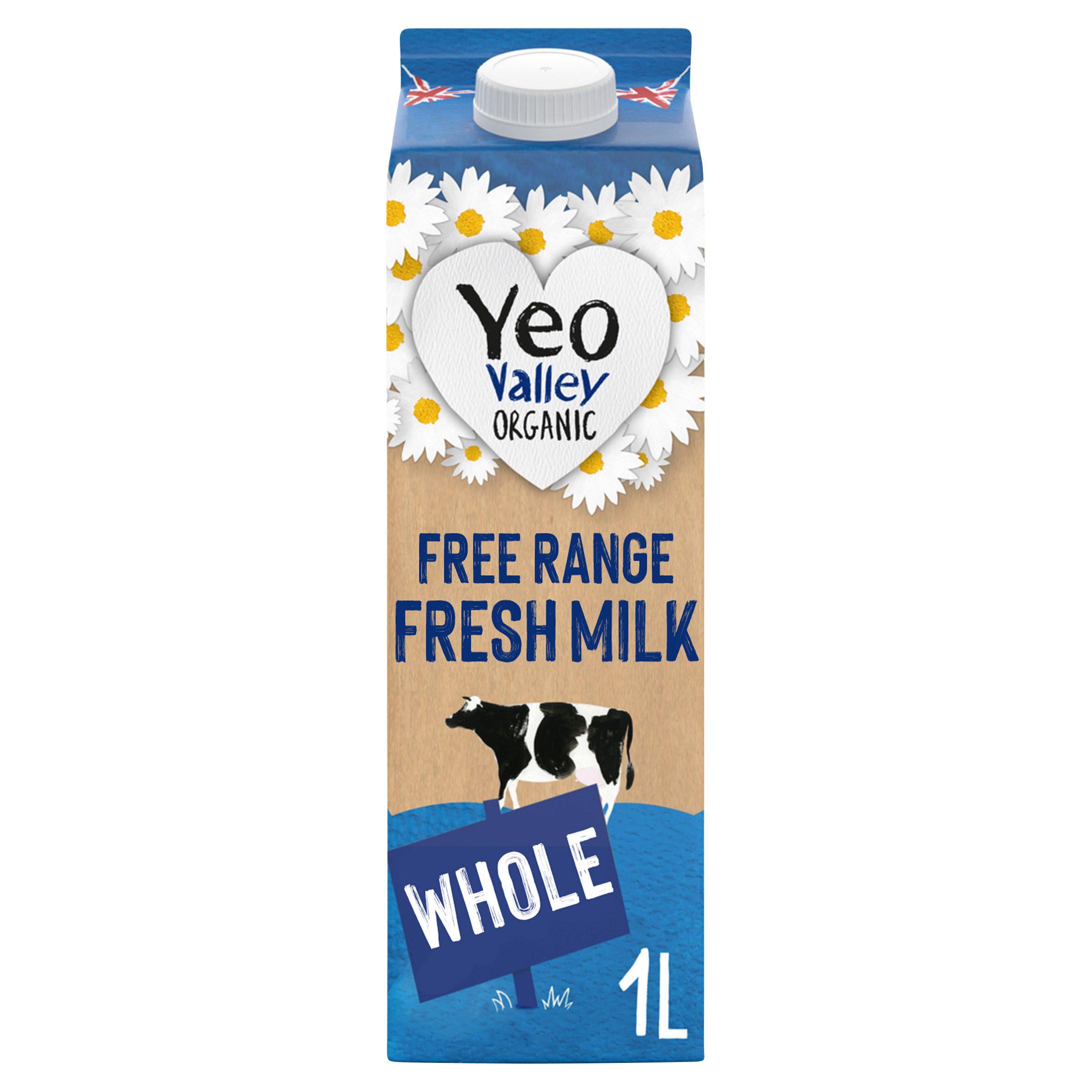 Yeo Valley Organic Free Range Whole Milk 1L GOODS Sainsburys   