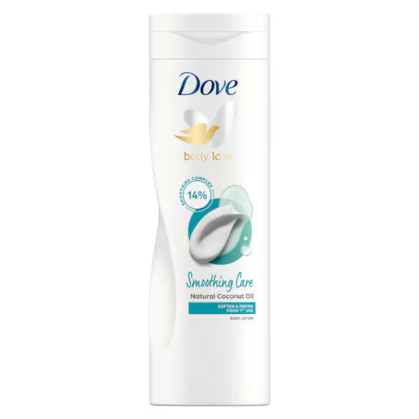 Dove Smoothing Care Coconut Oil Restoring Body Lotion 400ml, imported from the UK