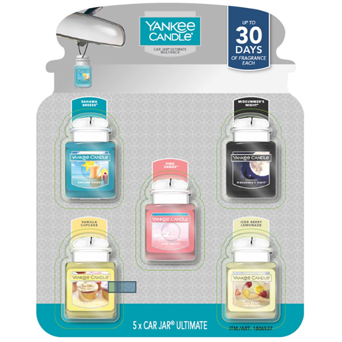 Yankee Candle car jar air freshener variety pack - British product