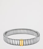 سوار Bvlgari Tubogas من الفولاذ المقاوم للصدأ والذهب الأصفر (ماركة بريطانية)