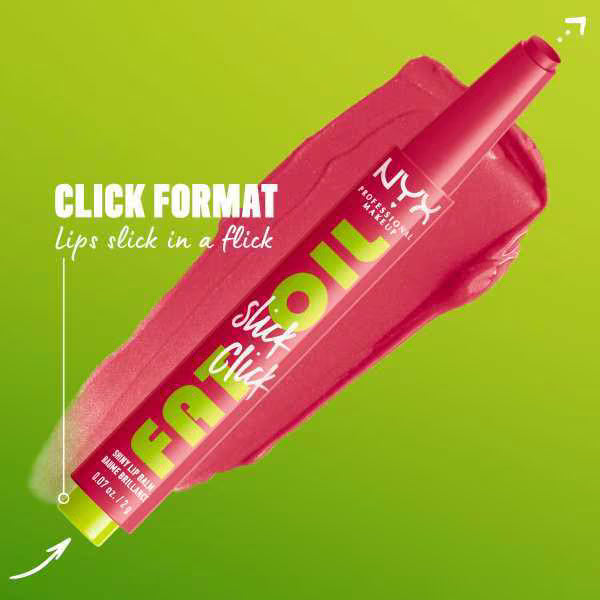 NYX Professional Makeup Fat Oil Slick lip balm, imported from the UK