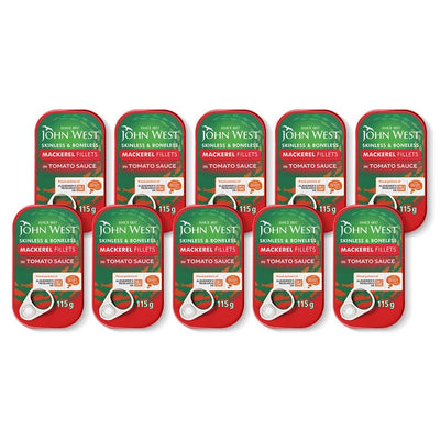 Costco UK John West Makrelenfilets in Tomatensauce 10 x 115g - Online bei McGrocer kaufen