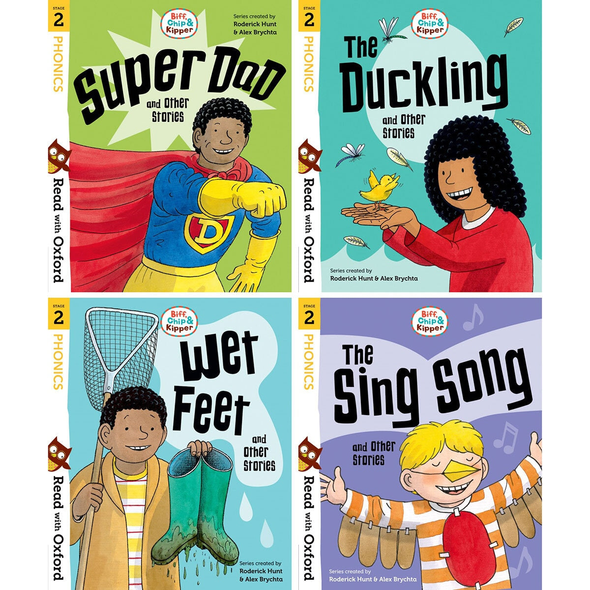 Biff Chip Kipper 4 book set early reader 4-5+ years, UK version