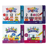 Numberblocks Alphablocks wipe-clean books two options, UK version