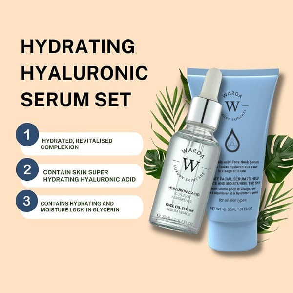 WARDA Hyaluronic Acid Hydration Boost Oil Serum 30ml + Serum GOODS Superdrug   