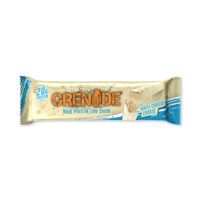 Grenade protein bar white chocolate cookie 60g, imported from the UK