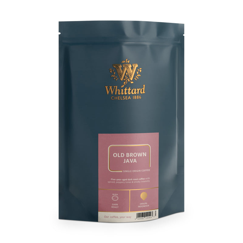 Whittard Old Brown Java dark roast coffee beans, UK version