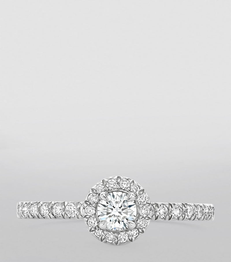 Boodles vintage engagement ring platinum diamonds, UK version