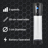 Rev-Pump automatic penis pump 22cm total length - British product