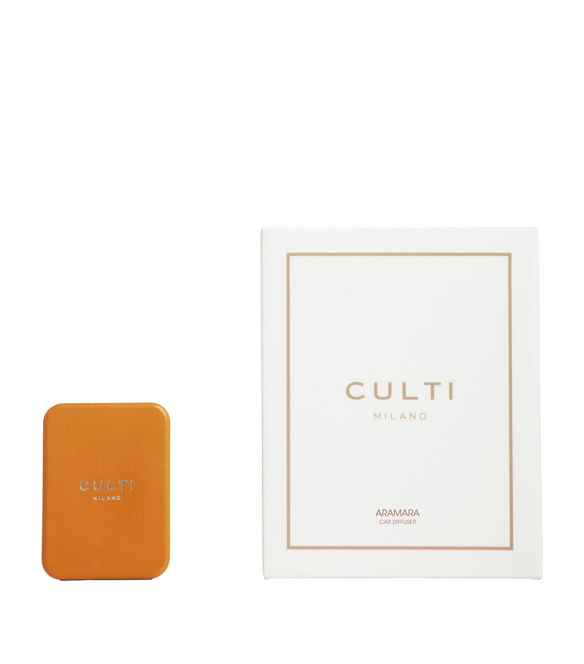 Culti Milano Aramara car diffuser with bitter orange, bergamot, and sandalwood scents - British product