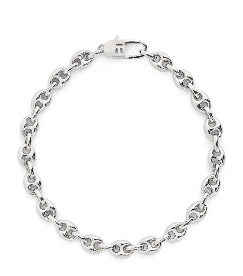 Tateossian sterling silver marine link chain bracelet (British brand)