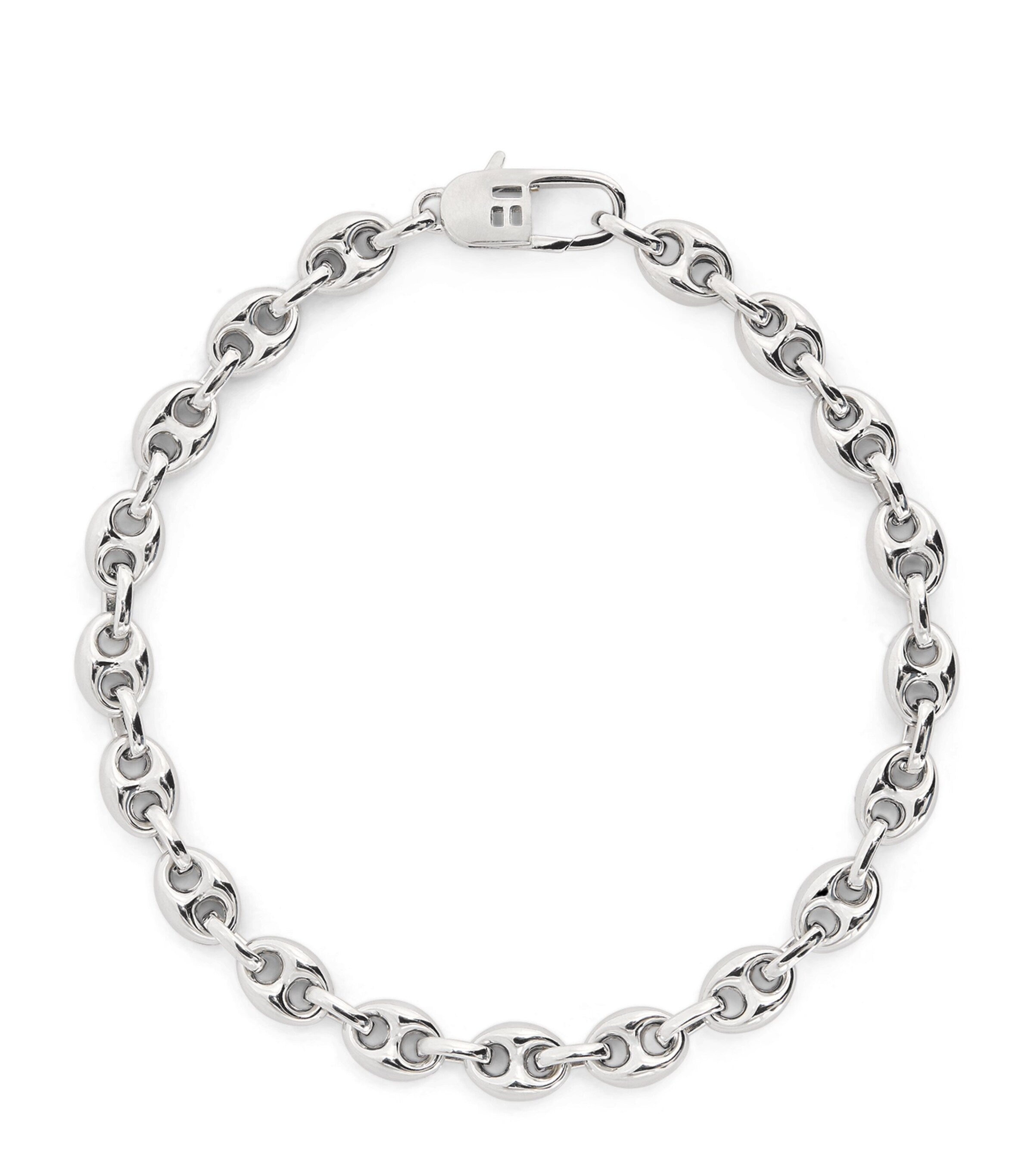 Tateossian sterling silver marine link chain bracelet (British brand)