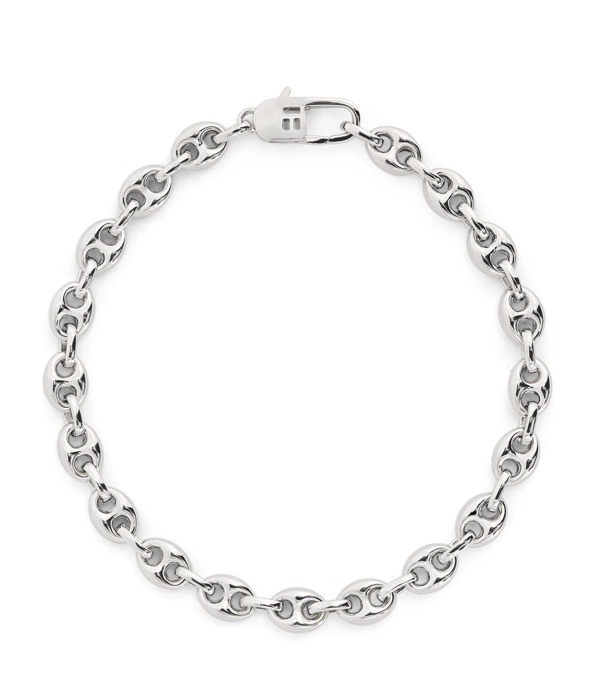 Tateossian sterling silver marine link chain bracelet (British brand)