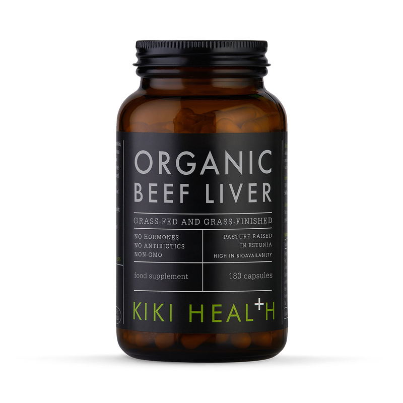 KIKI Health organic beef liver 180 vegicaps, UK version