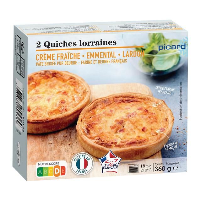 Picard 2 Lorraine Quiches   2 per pack