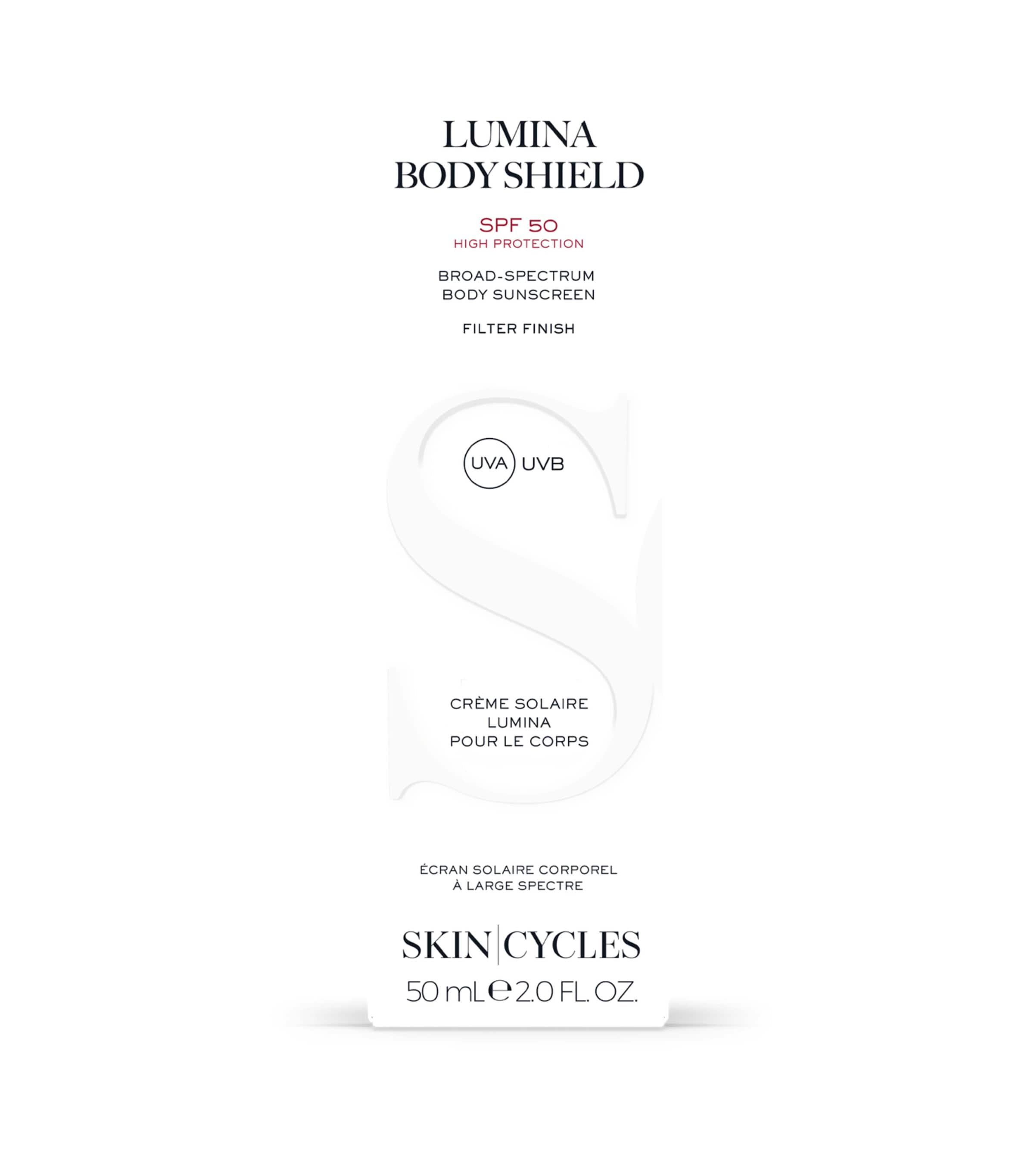 SKIN - CYCLES Lumina Body Shield SPF 50+ sunscreen 50ml (British brand)