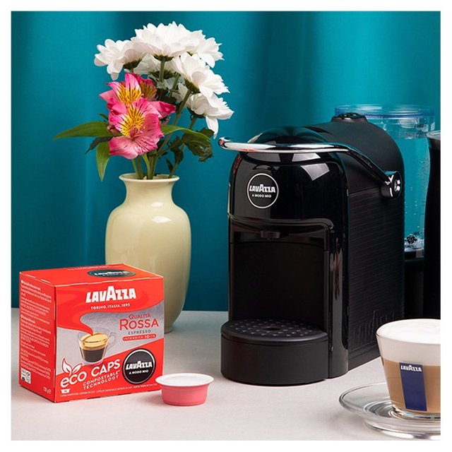 Lavazza A Modo Mio Compostable Qualita Rossa Coffee Capsules   16 per pack