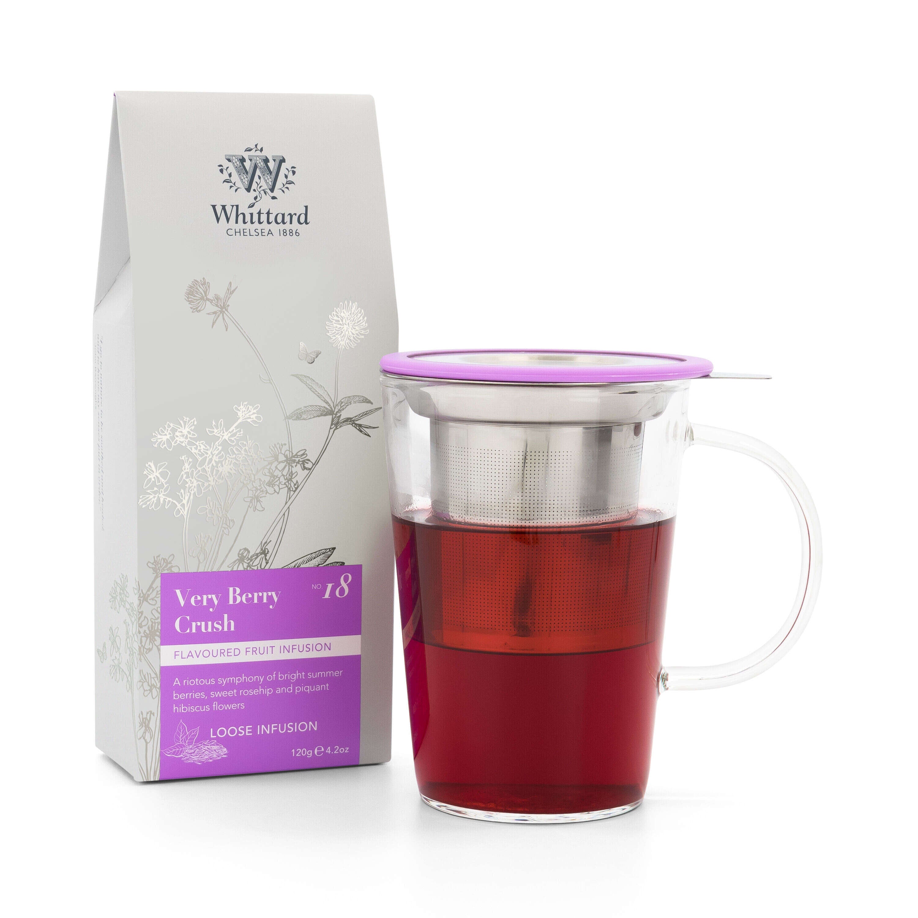 Whittard Very Berry Crush loose fruit infusion 120g - British product
