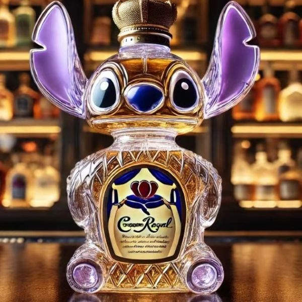 Leaper cat whiskey bottle stitch design 320ml, UK version