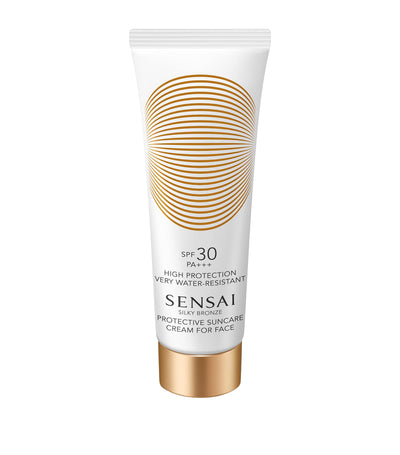 Harrods Sensai Silky Bronze Protective Suncare Cream for Face SPF30 Facial Sun Protection Cream 50ml- Buy online at McGrocer