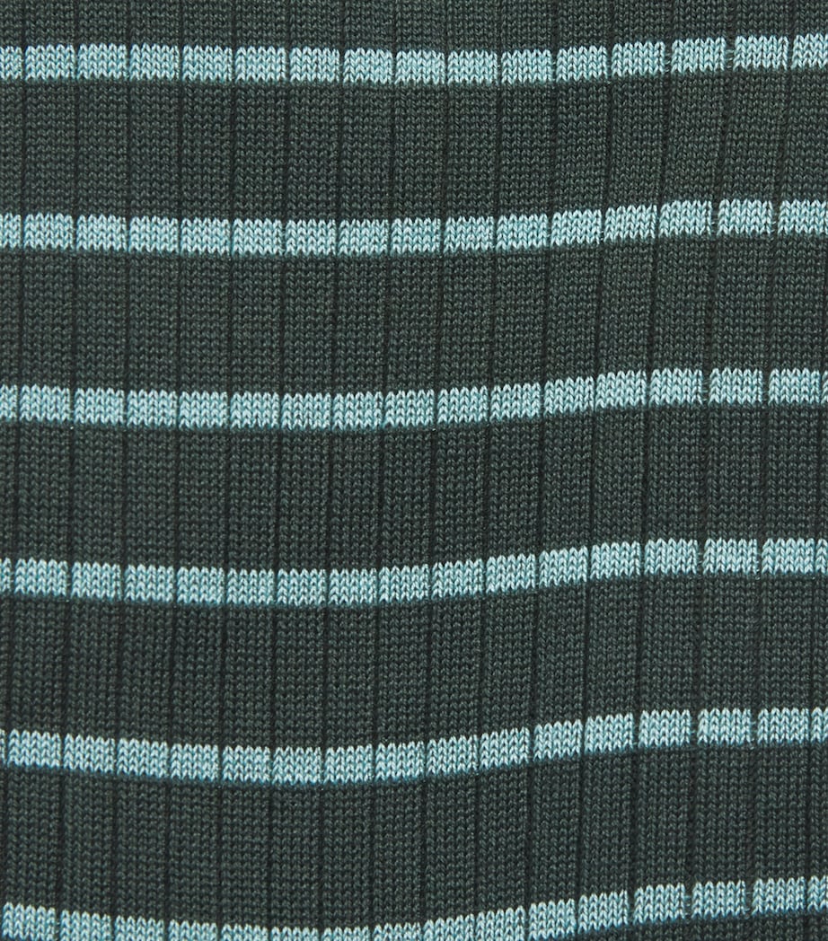 Harrods cotton-blend stripe ribbed socks, UK version