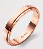 Cartier d'Amour rose gold wedding ring, imported from the UK