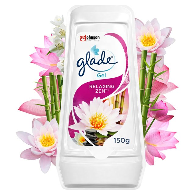 Glade Solid Bathroom Gel Relaxing Zen Air Freshener   150g