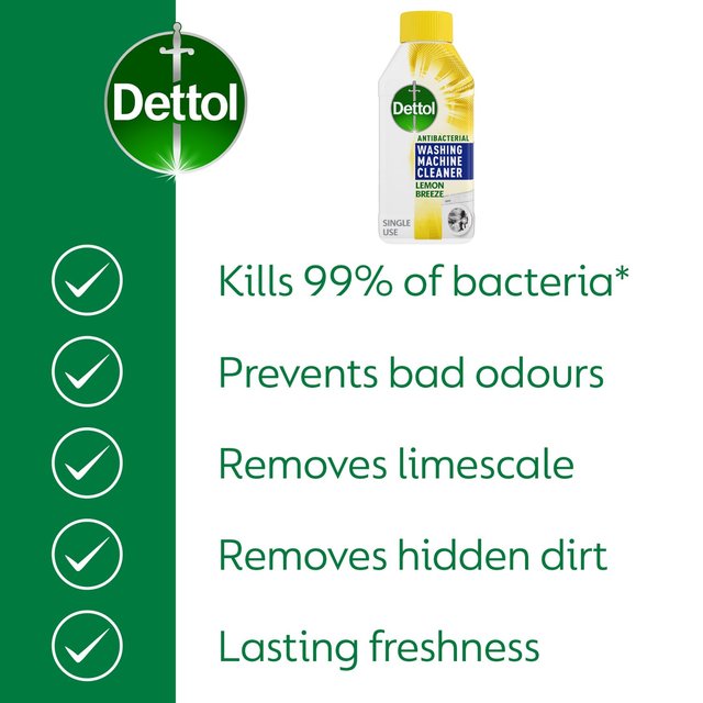 Dettol Antibacterial Washing Machine Cleaner Citrus   250ml