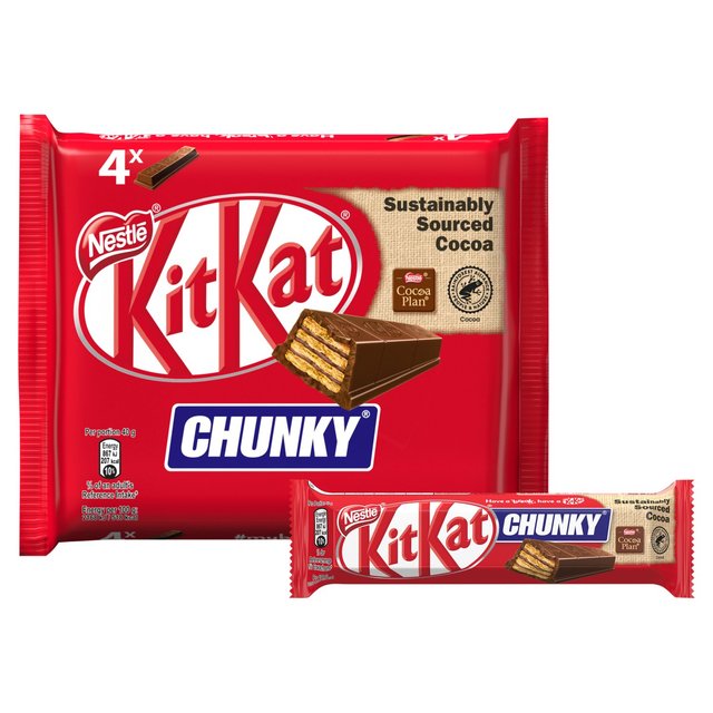 KitKat Chunky Milk Chocolate Bar   4 x 40g GOODS M&S   