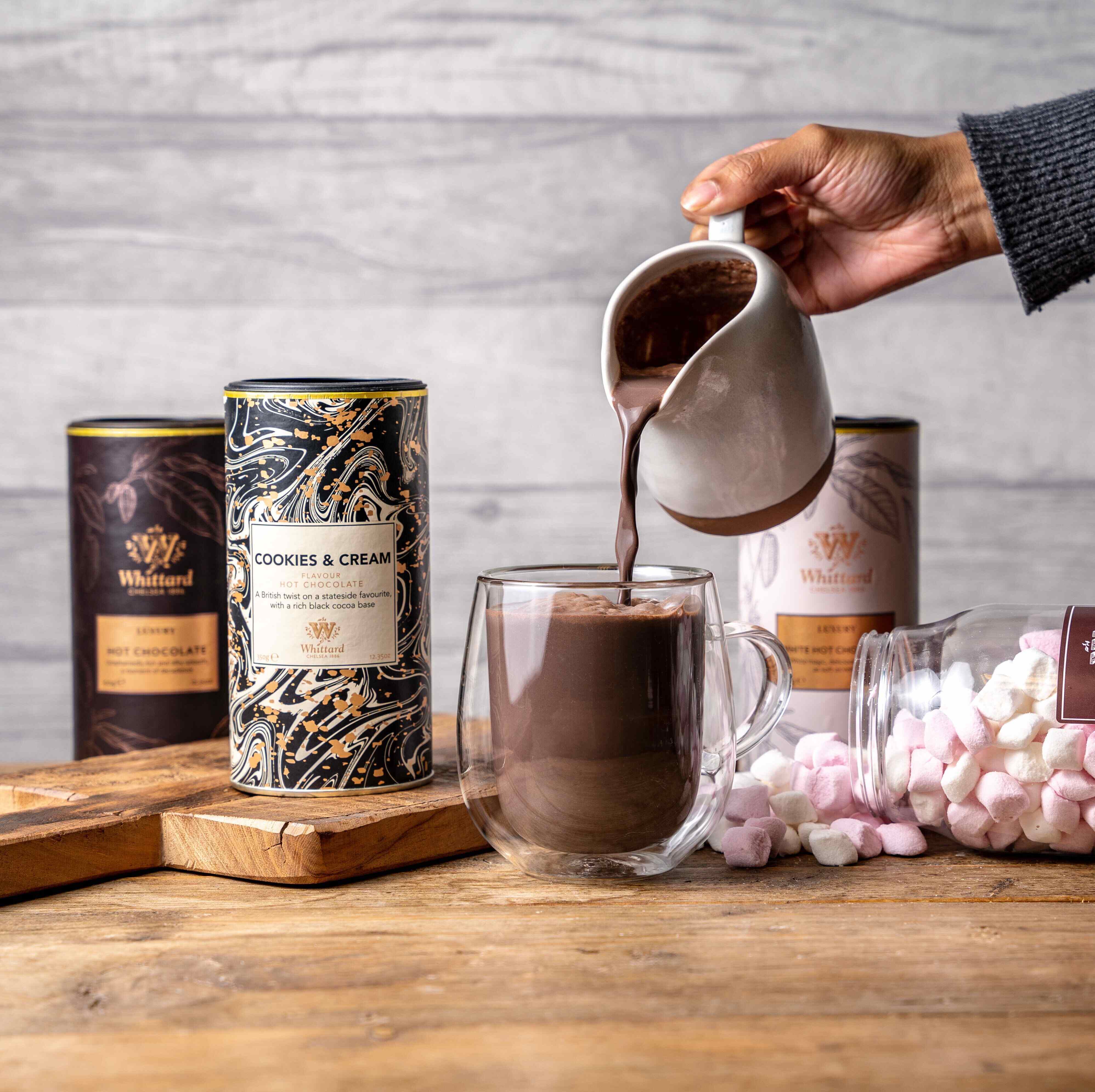 Whittard Cookies & Cream hot chocolate 350g (British brand)