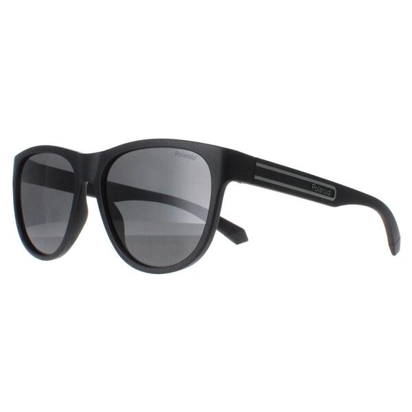 Polaroid polarized sunglasses matte black round frame (British brand)