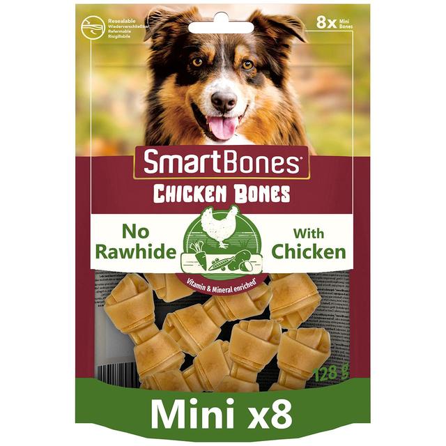 SmartBones Mini Chicken Rawhide Free Bones Dog Treats   128g