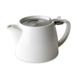 ForLife white ceramic stump teapot with infuser 500ml, UK version