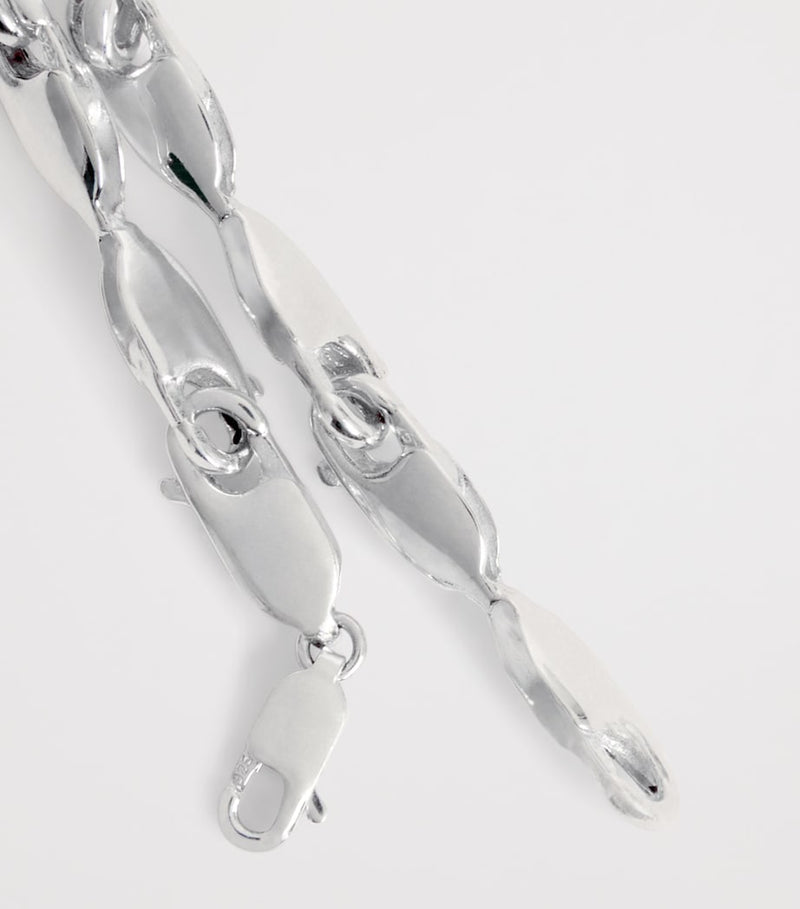 Bleue Burnham sterling silver lobster clasp bracelet (British brand)