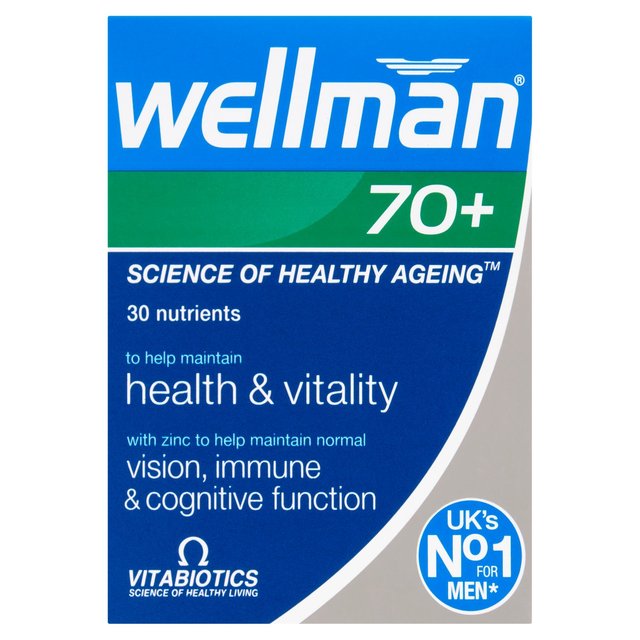 Vitabiotics Wellman 70+ Tablets   30 per pack GOODS M&S   