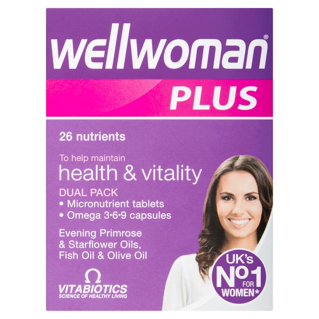 Vitabiotics Wellwoman Plus Health & Vitality Tablets    56 per pack