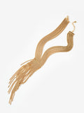 Mint Velvet gold statement fringe drop necklace, UK version