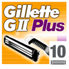 Gillette GII Plus razor blades 10 refills - British product