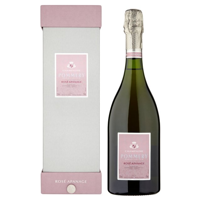 Pommery Apanage Rose Gift Box   75cl GOODS M&S   