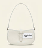 McQueen mini leather T-bar shoulder bag, imported from the UK