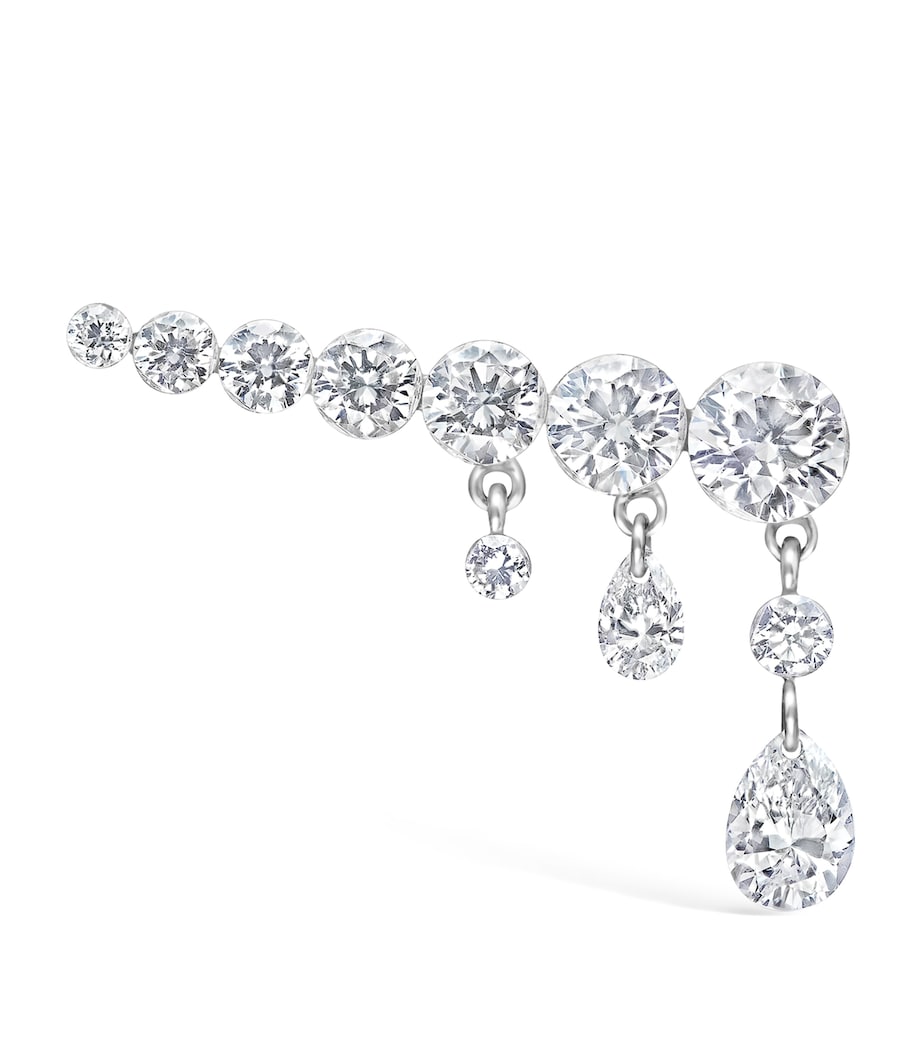 Maria Tash Crescendo Bar diamond earring 18mm, imported from the UK