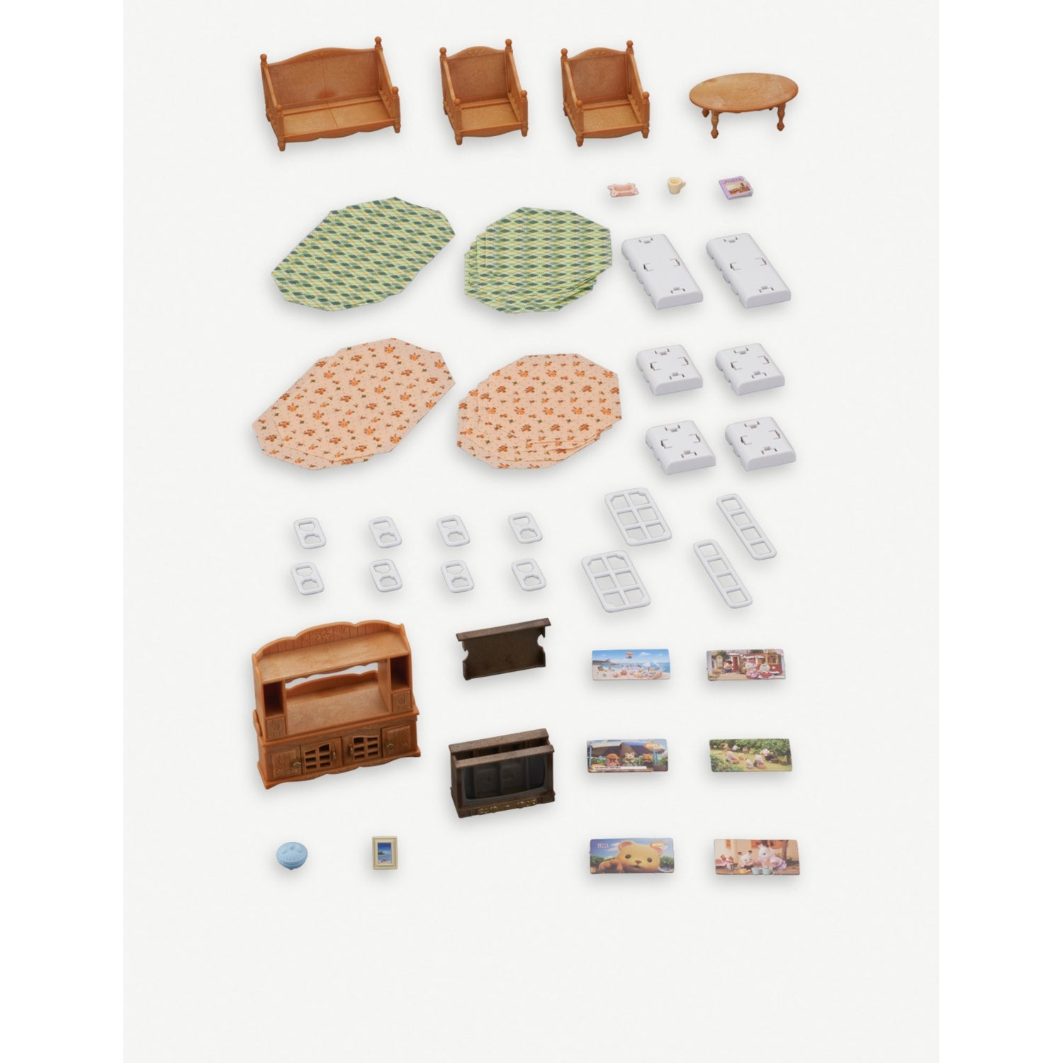 Sylvanian Families living room toy set 26 piece - British product