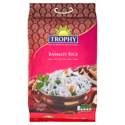 Trophy Indian Basmati Rice 10kg rice Sainsburys   