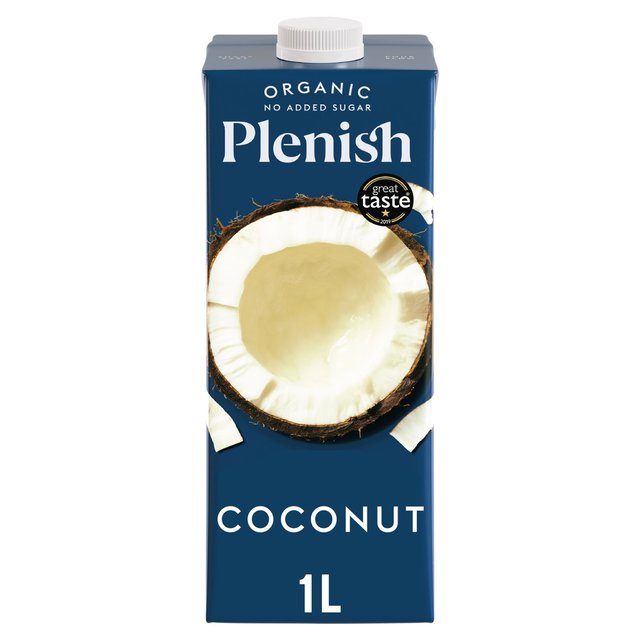 Plenish Organic Coconut Unsweetened Drink Long Life   1L