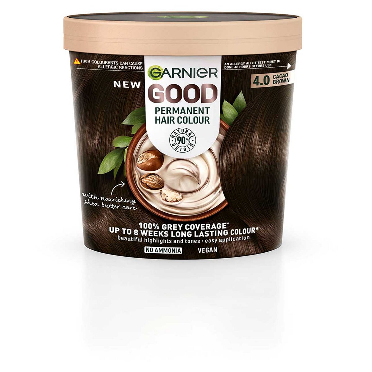 Garnier GOOD Permanent Hair Dye 4.0 Cacao Brown GOODS Boots   