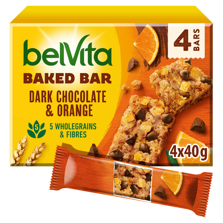 Belvita Baked Bar Dark Chocolate & Orange GOODS ASDA   