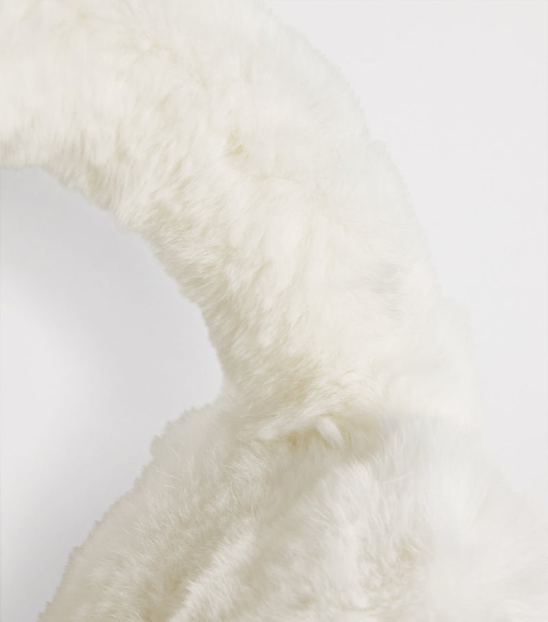 Yves Salomon rex rabbit fur earmuffs (British brand)