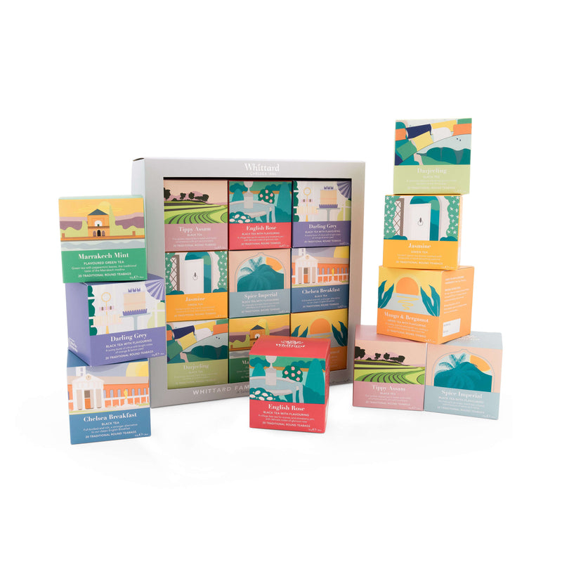 Whittard tea collection 9 blends 180 teabags, imported from the UK