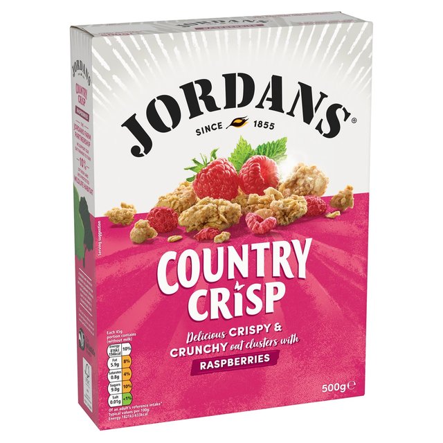 Jordans Country Crisp Raspberry Breakfast Cereal   500g GOODS M&S   